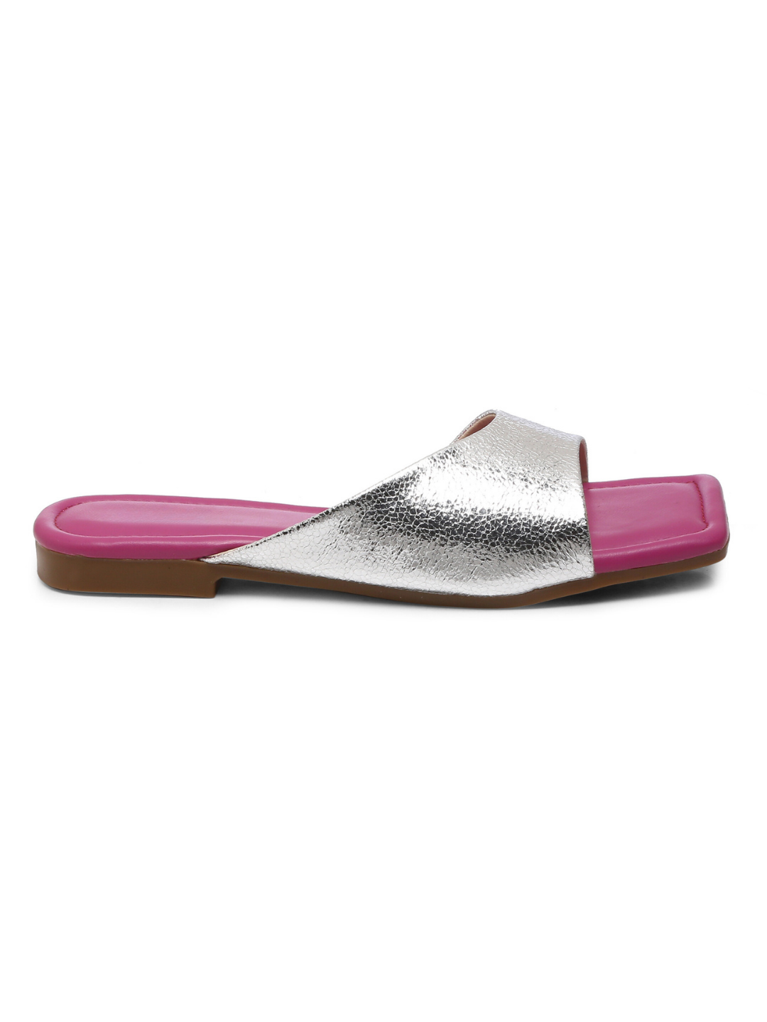 GNIST Pink Silver Trendy Flats