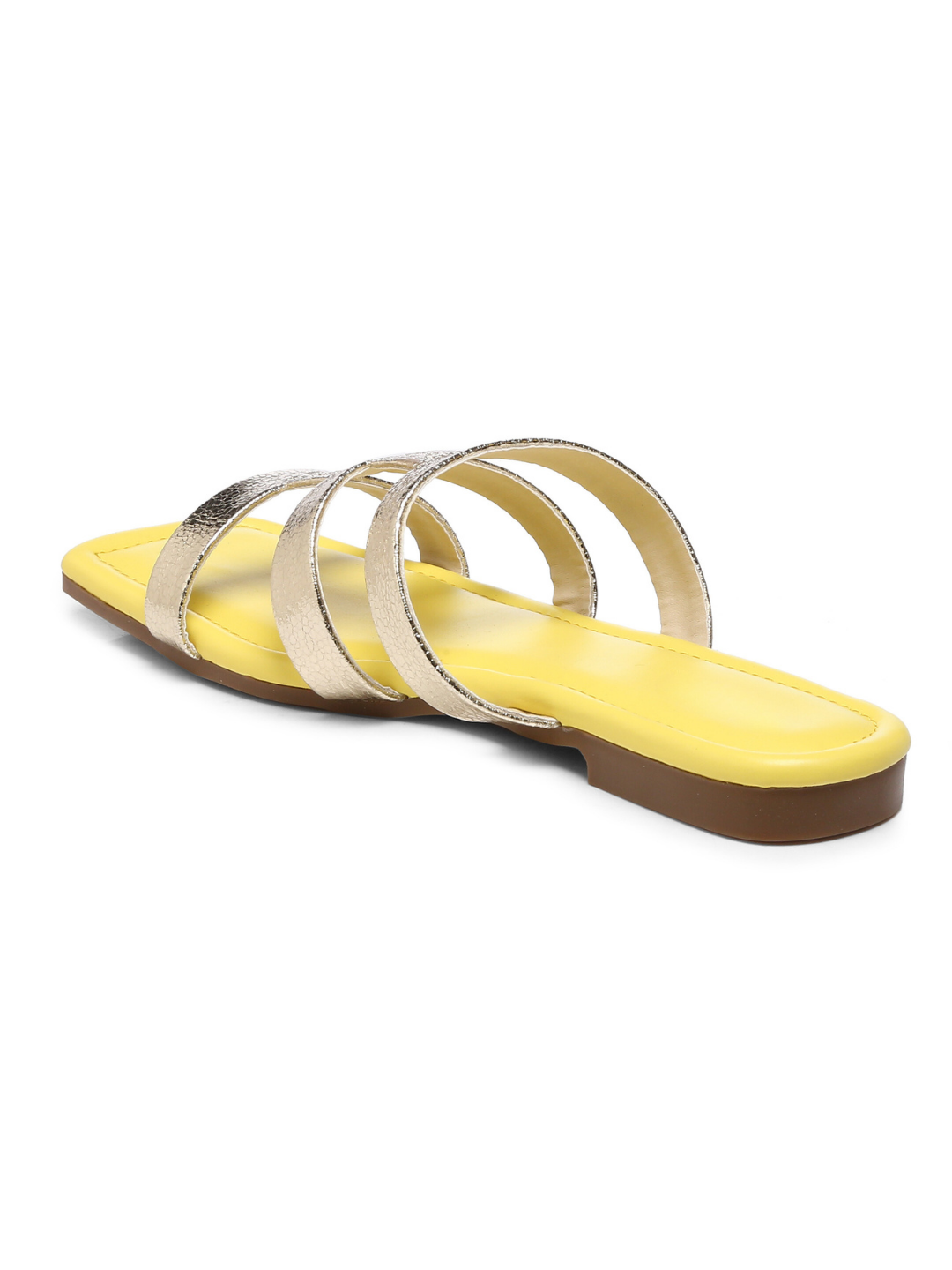 GNIST Yellow Strappy Flats