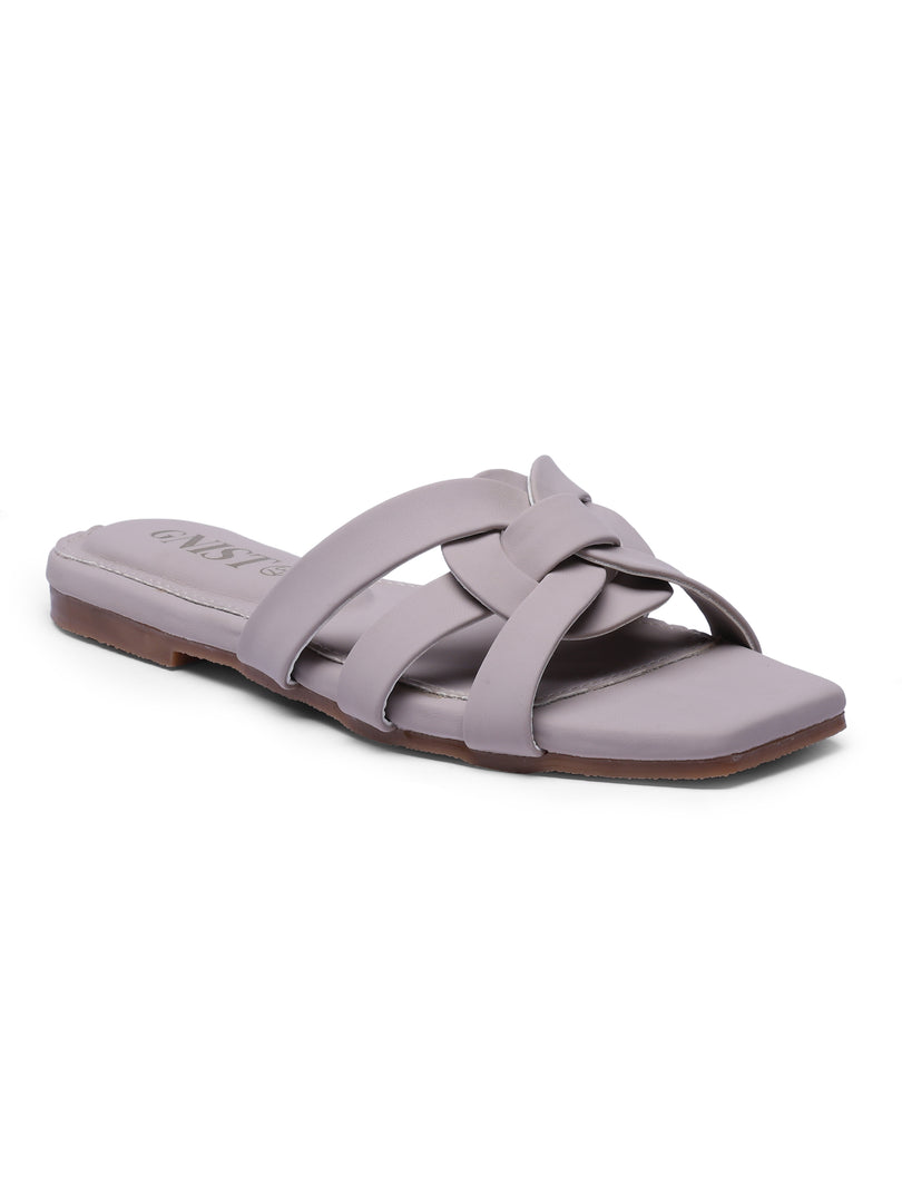 GNIST Casual Slip on Grey Slip on Flat