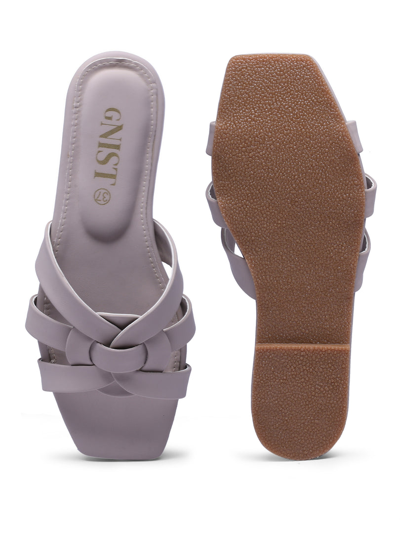 GNIST Casual Slip on Grey Slip on Flat