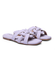 GNIST Casual Slip on Lavender Slip on Flat