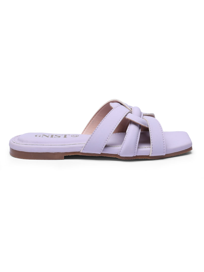GNIST Casual Slip on Lavender Slip on Flat