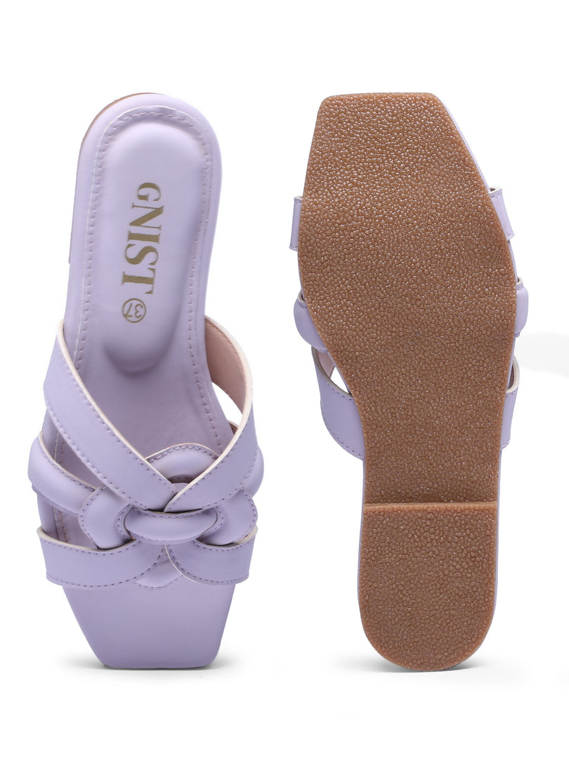 GNIST Casual Slip on Lavender Slip on Flat