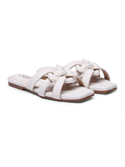 GNIST Casual Slip on White Slip on Flat