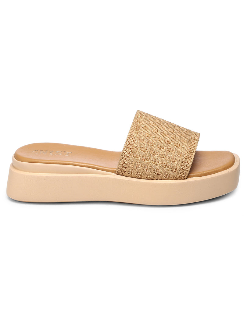 GNIST Flatform Beige Platform heels