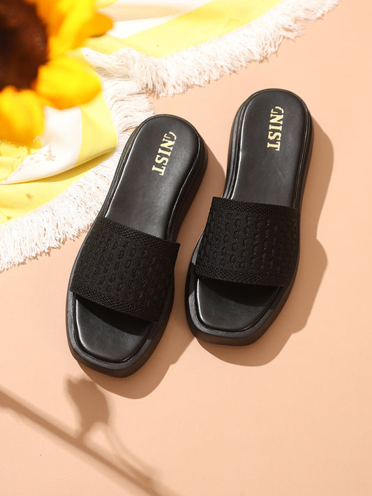 GNIST Flatform Black Platform heels