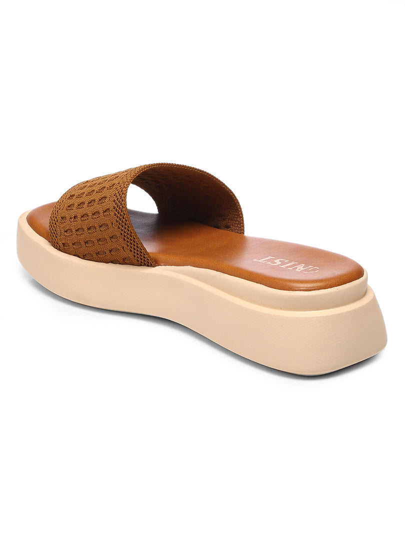 GNIST Flatform Tan Platform heels