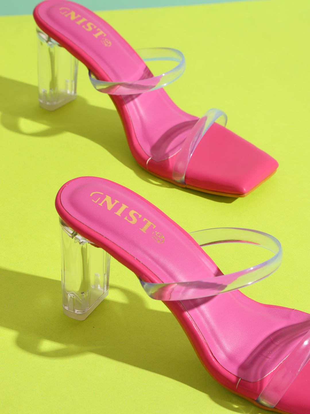 Blushy Transparent Strap Heels – Street Style Stalk
