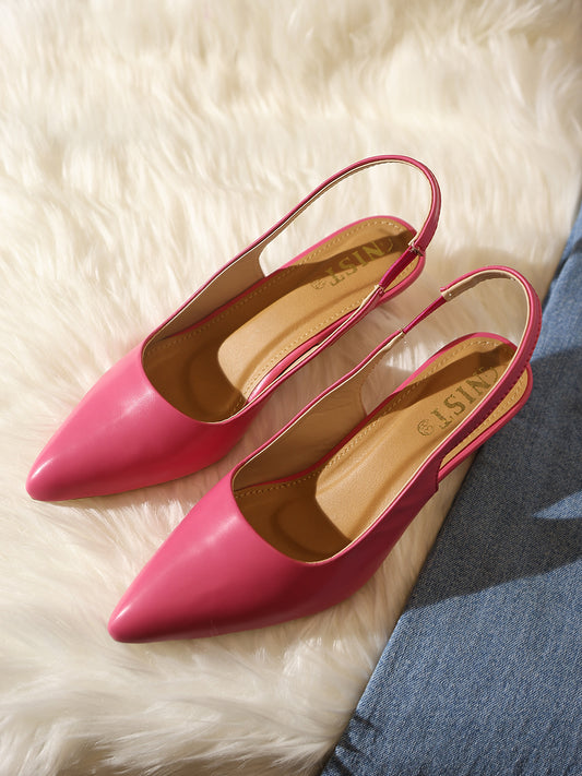 GNIST Sling back Pumps Pink Kitten Heels