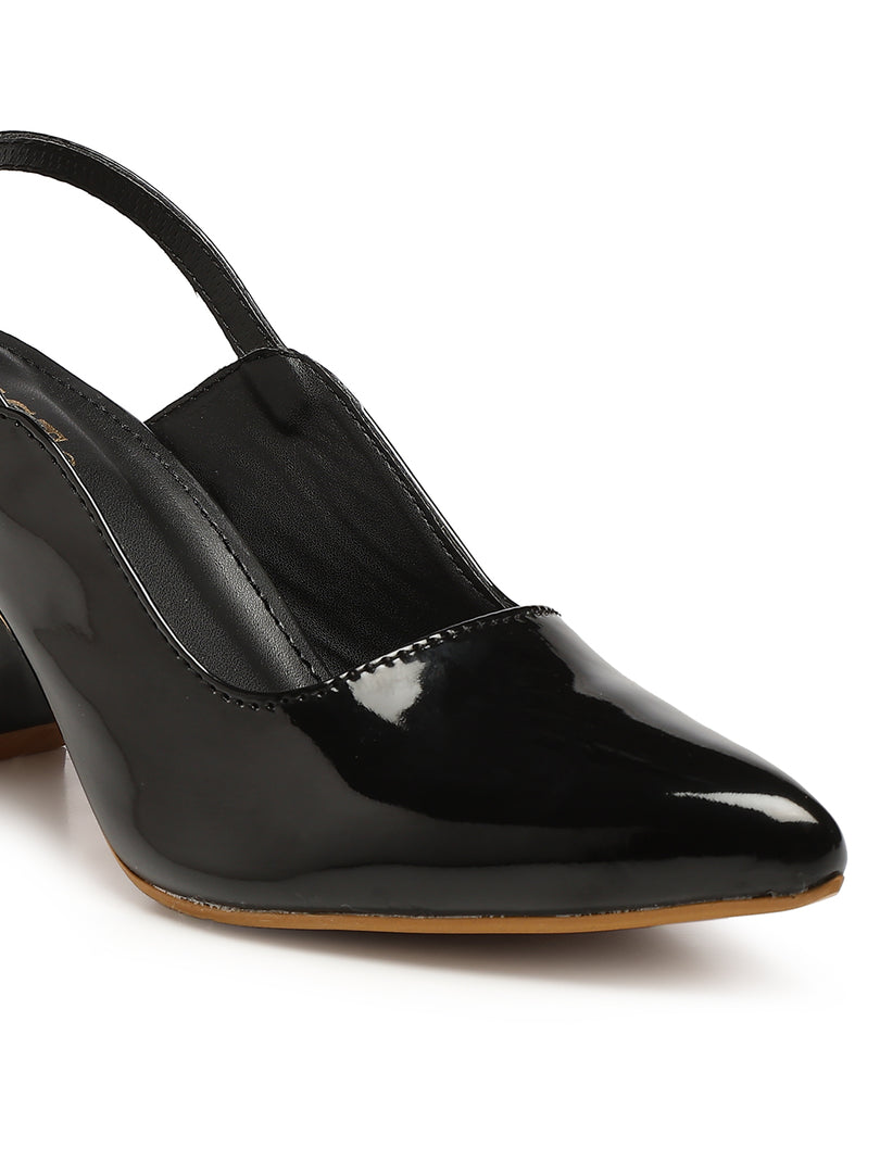 GNIST Classic Pumps Black Block Heels