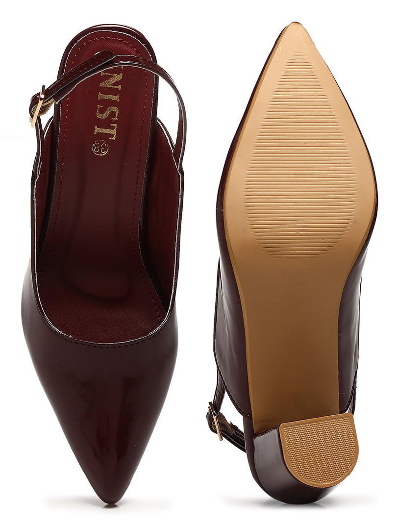 GNIST Classic Pumps Cherry Block Heels â Gnist Footwear