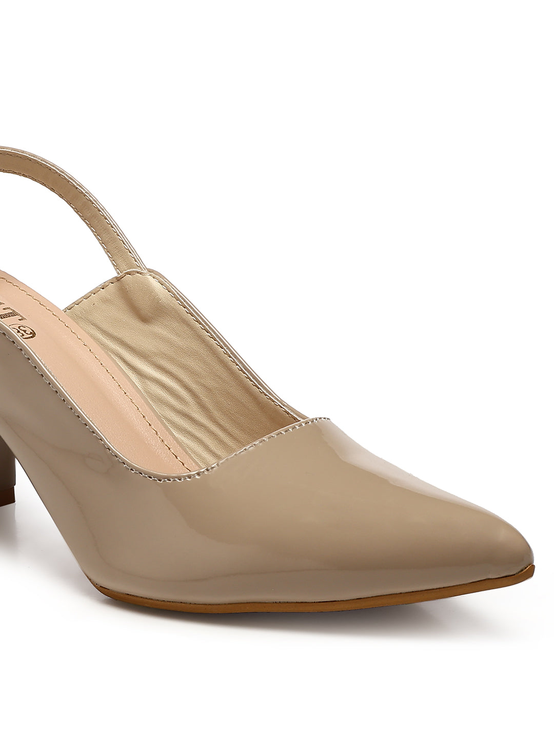 GNIST Classic Pumps Nude Block Heels