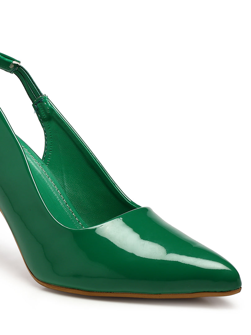 GNIST Pointed Pumps Green Stiletto Heels