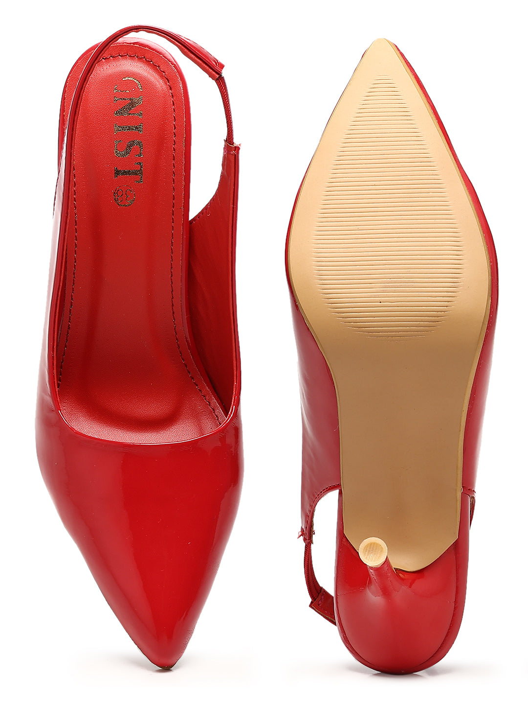 GNIST Pointed Pumps Red Stiletto Heels