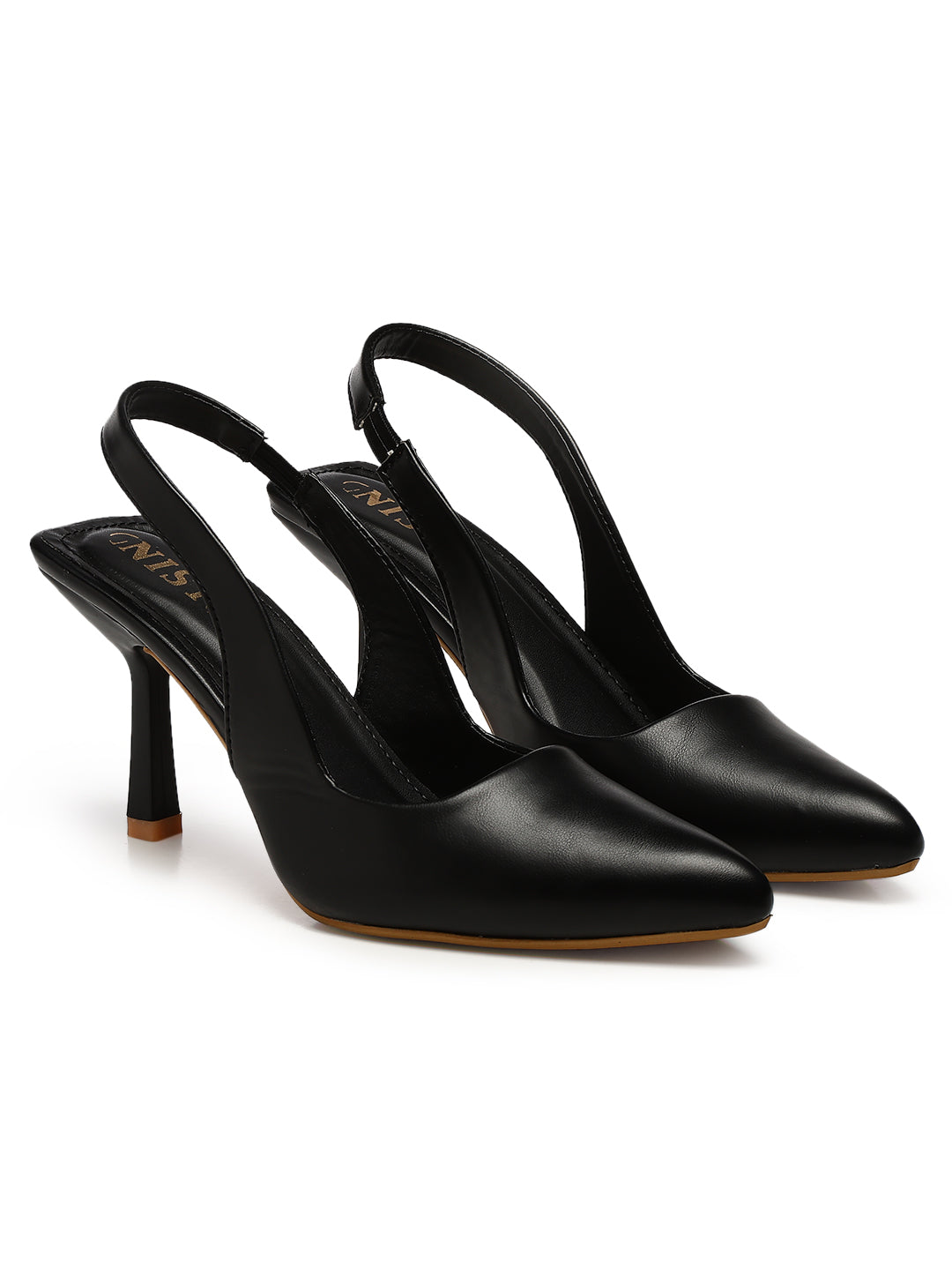 GNIST Pointed Pumps Black Stiletto Heels