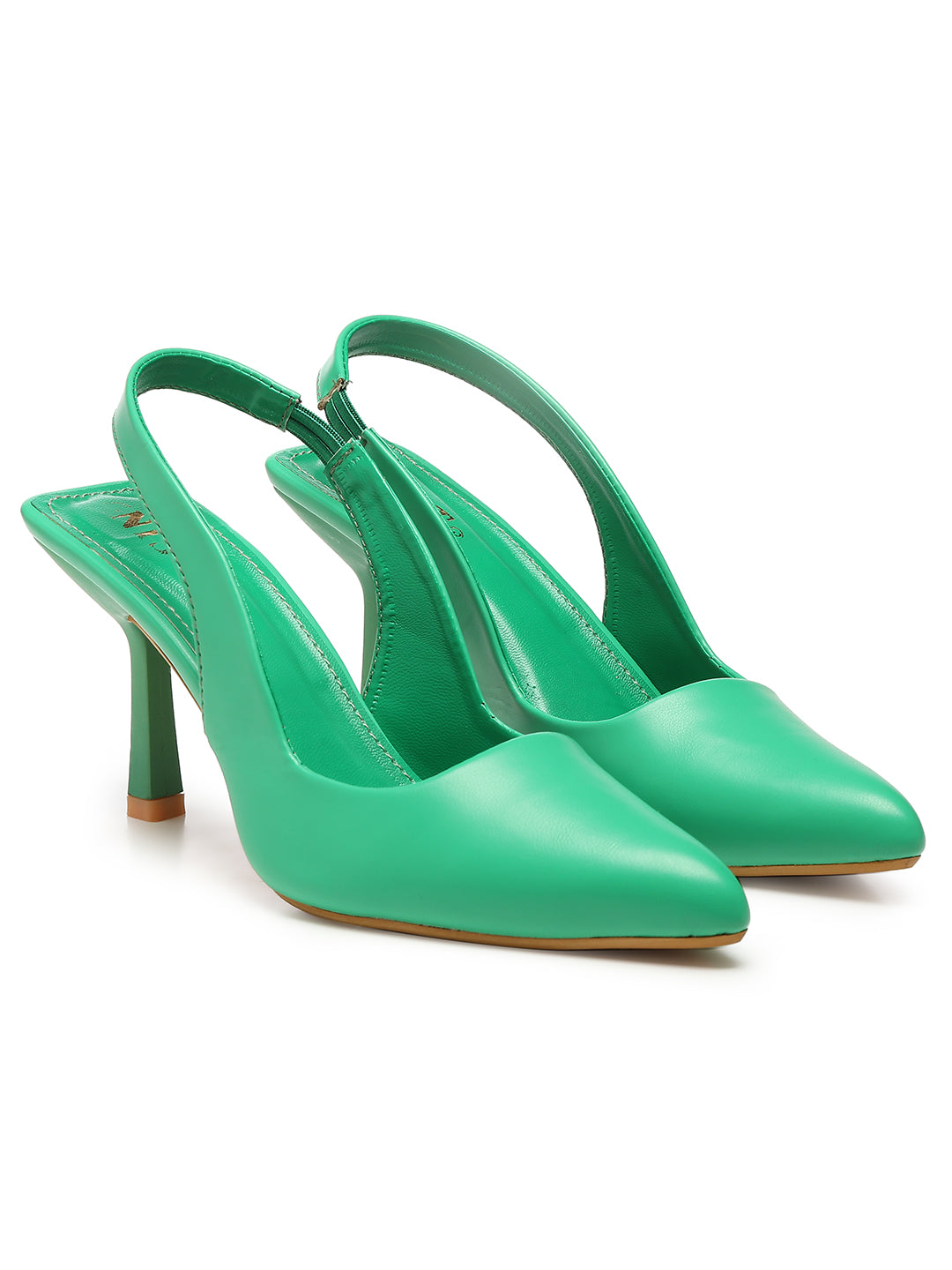 GNIST Pointed Pumps Green Stiletto Heels