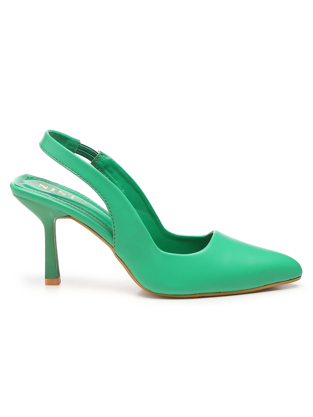 GNIST Pointed Pumps Green Stiletto Heels