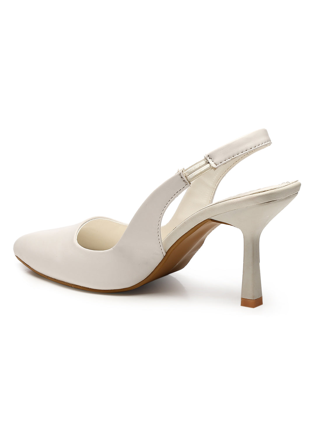 GNIST Pointed Pumps White Stiletto Heels