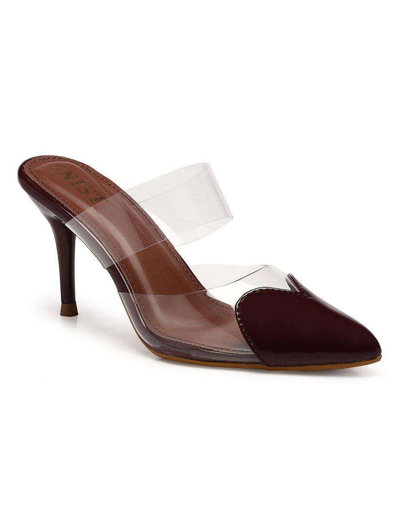 GNIST Love heart Transparent Cherry Heels