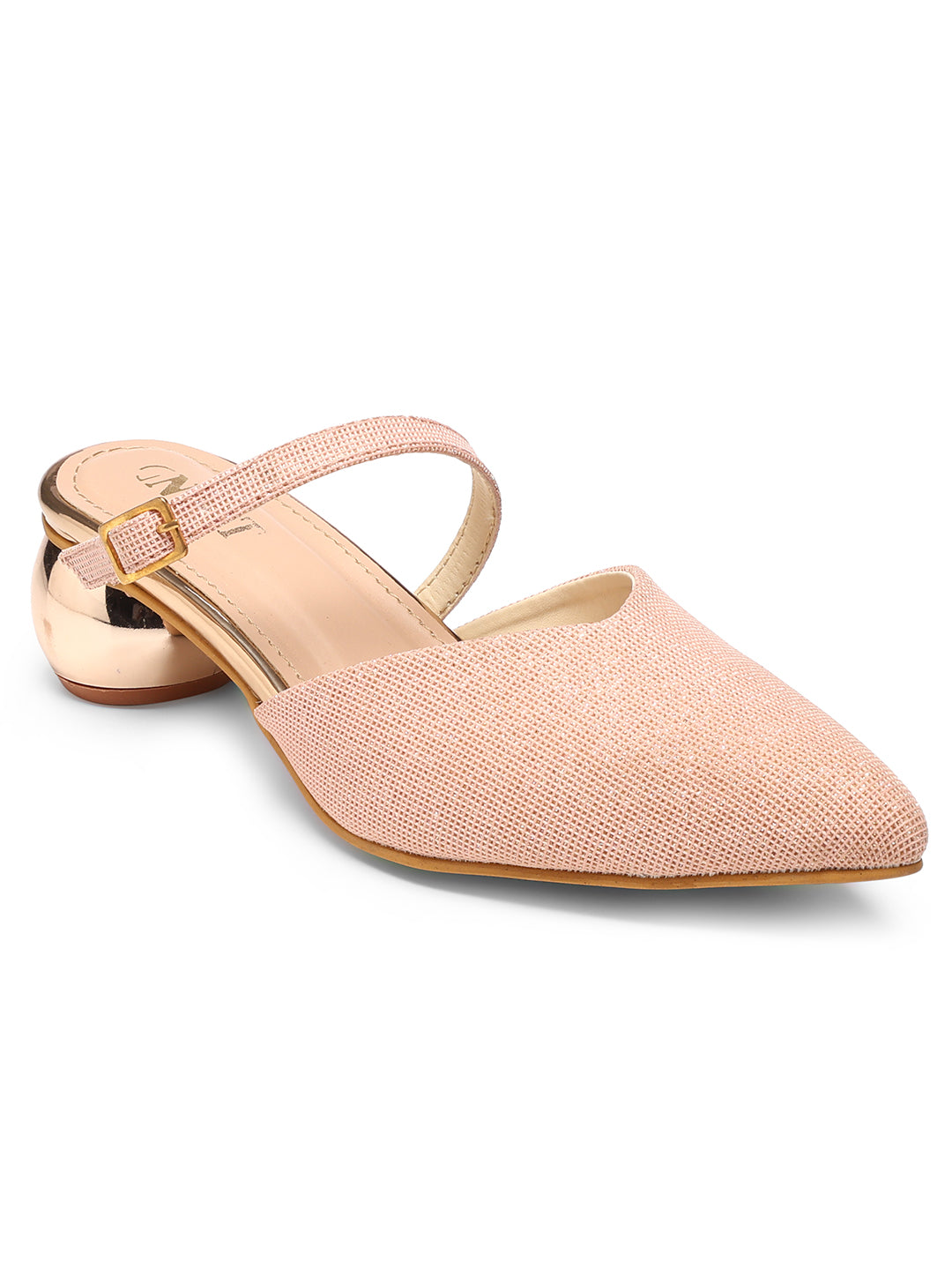 GNIST Party Mule Pink Round Heels