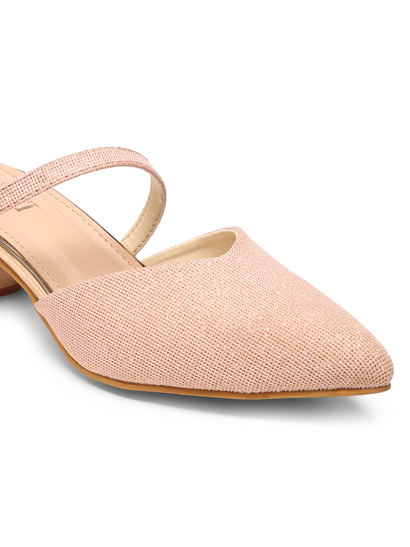 GNIST Party Mule Pink Round Heels