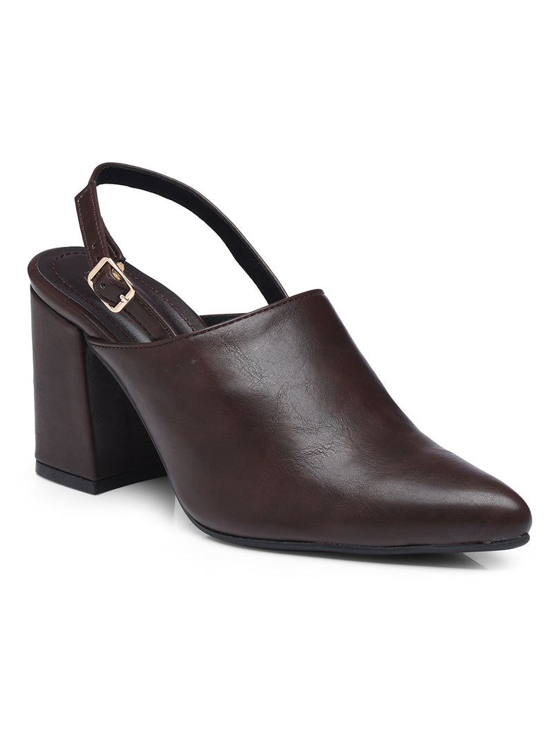 GNIST Regular  Brown Block Heel Boots