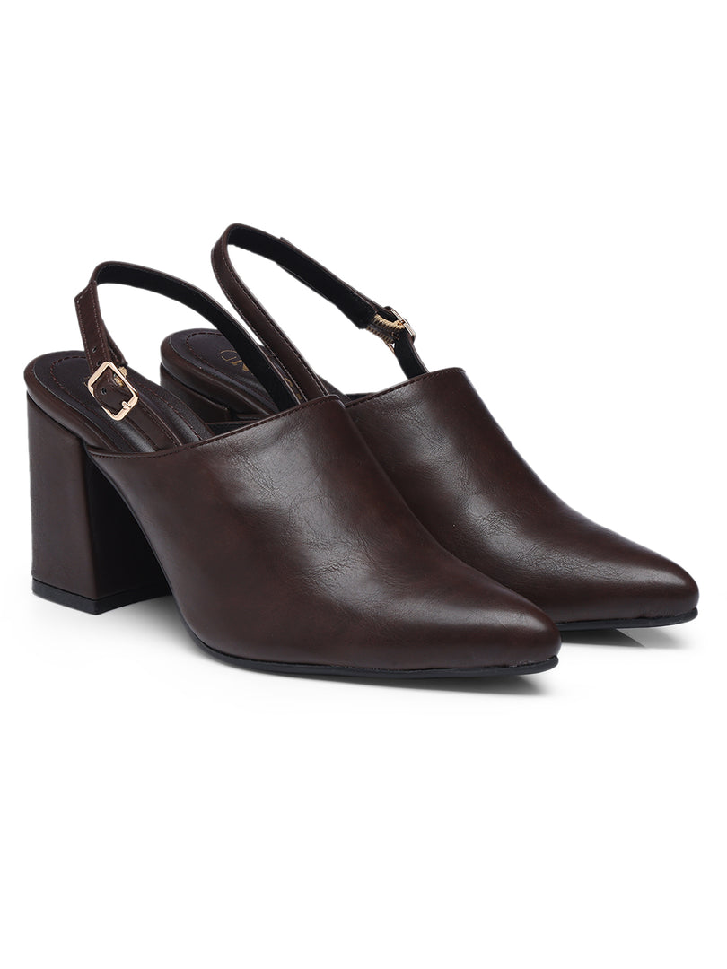 GNIST Regular  Brown Block Heel Boots