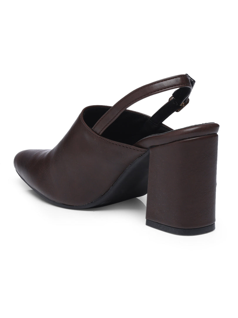 GNIST Regular  Brown Block Heel Boots