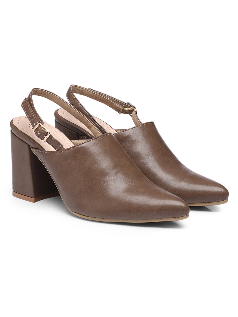 GNIST Regular Khaki Block Heel Boots