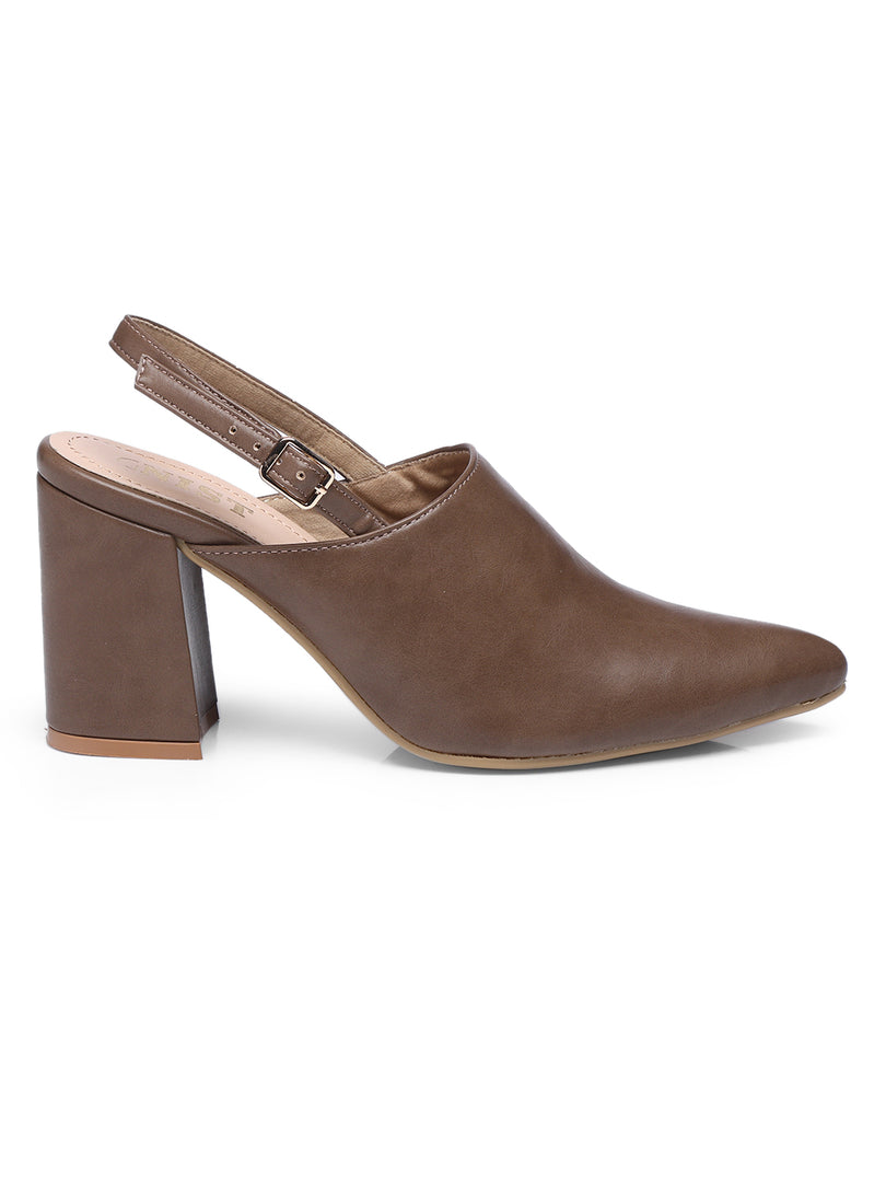 GNIST Regular Khaki Block Heel Boots