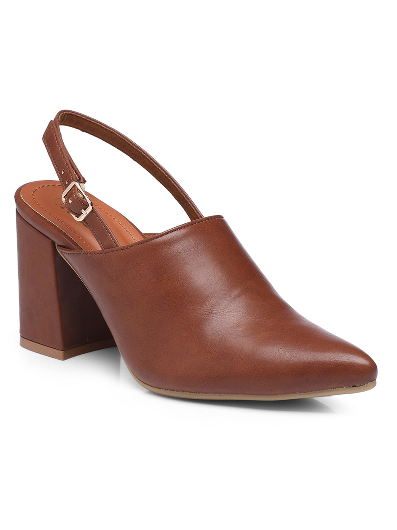 GNIST Regular  Tan Block Heel Boots