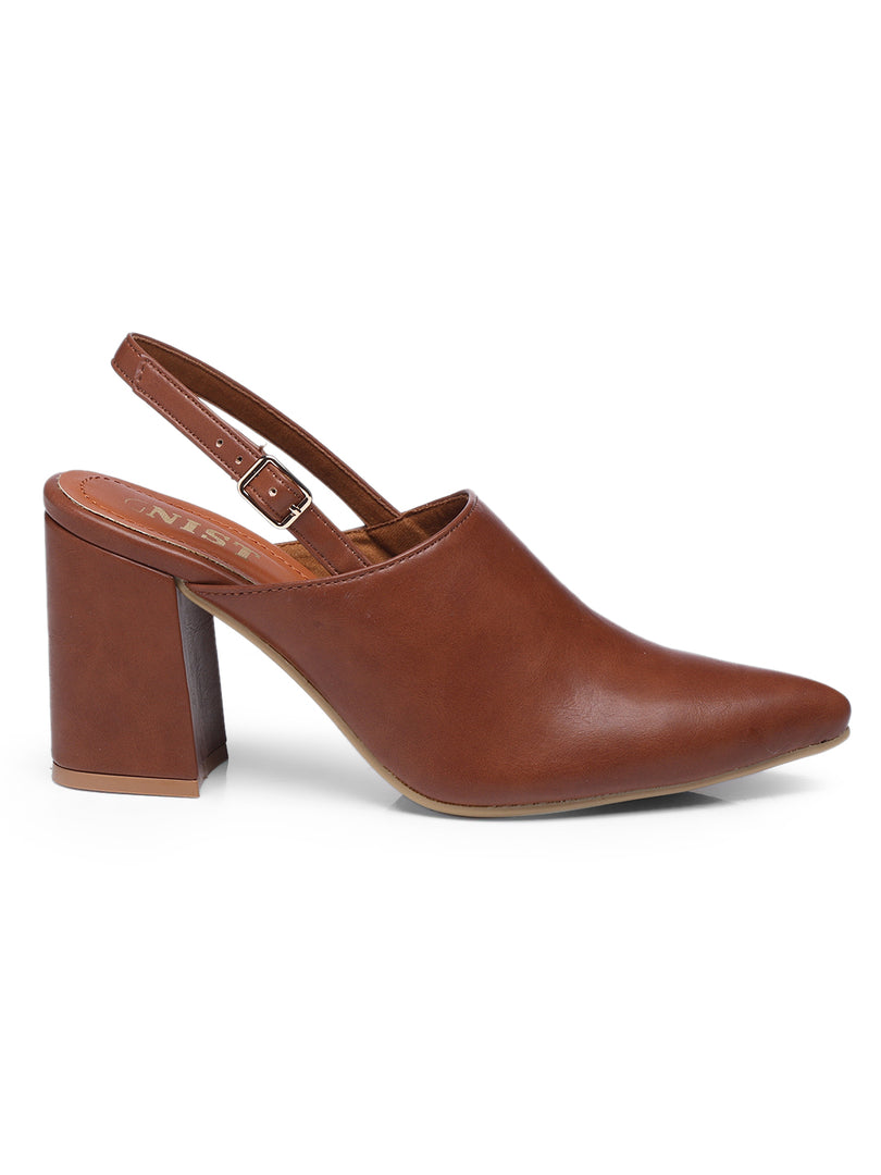 GNIST Regular  Tan Block Heel Boots