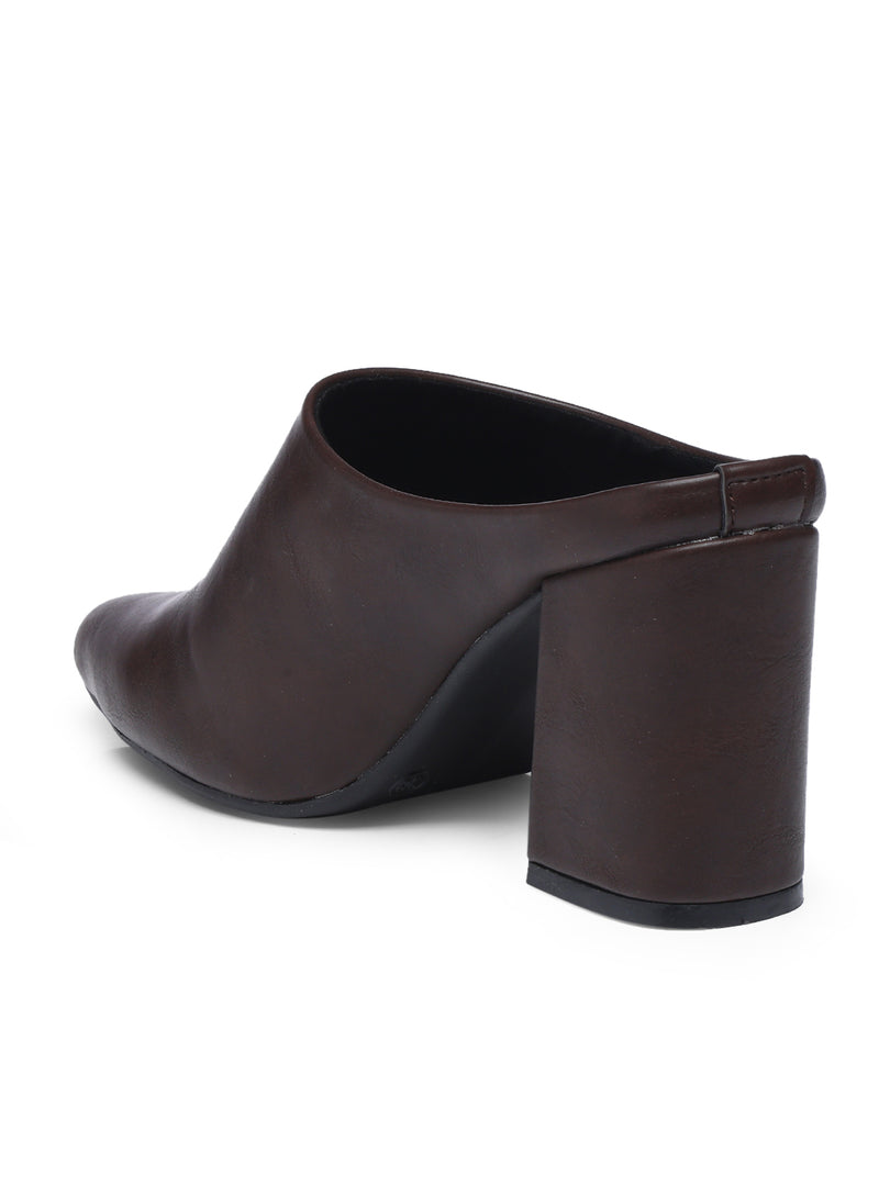 GNIST Regular  Brown Block Heel Boots