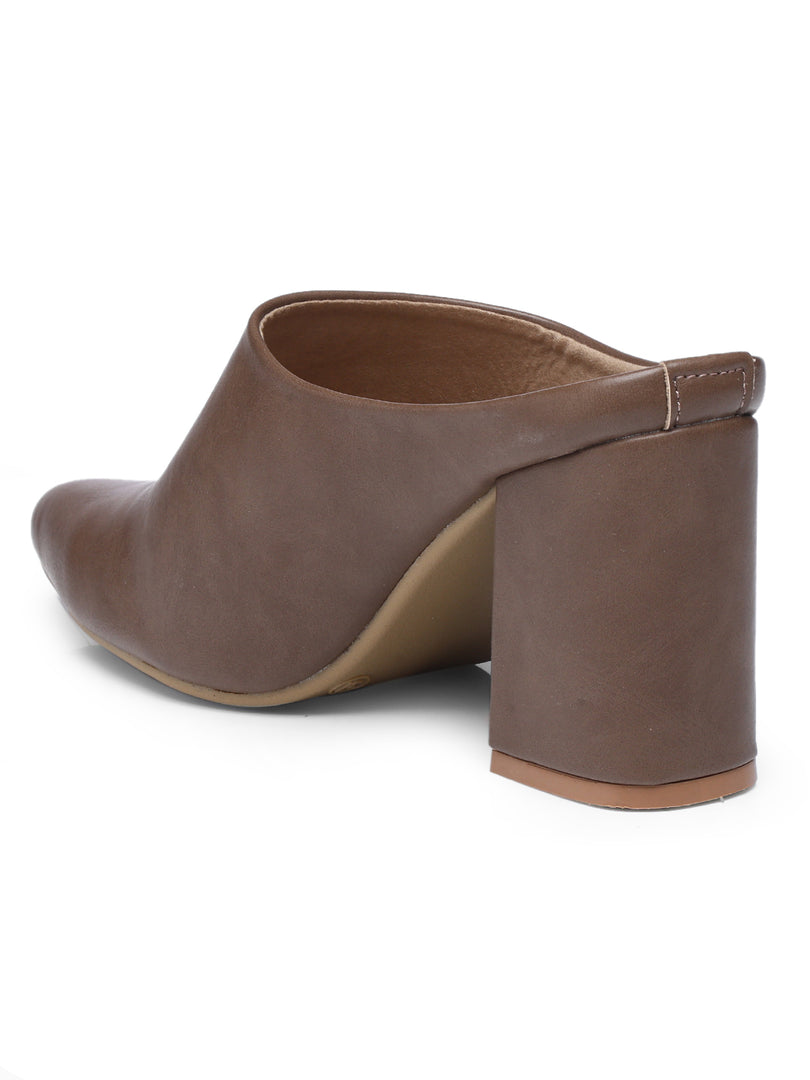 GNIST Regular Khaki Block Heel Boots