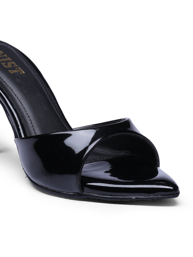 GNIST Classic Open toe Black Stilettos Heel