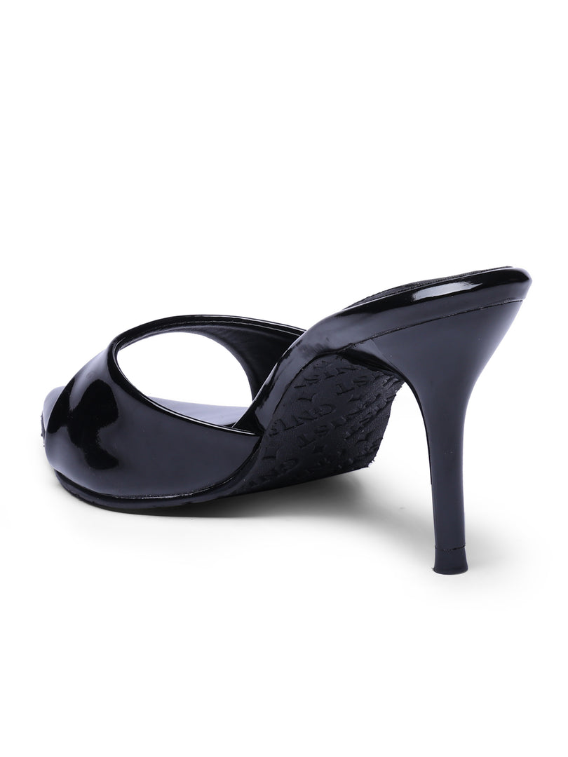 GNIST Classic Open toe Black Stilettos Heel