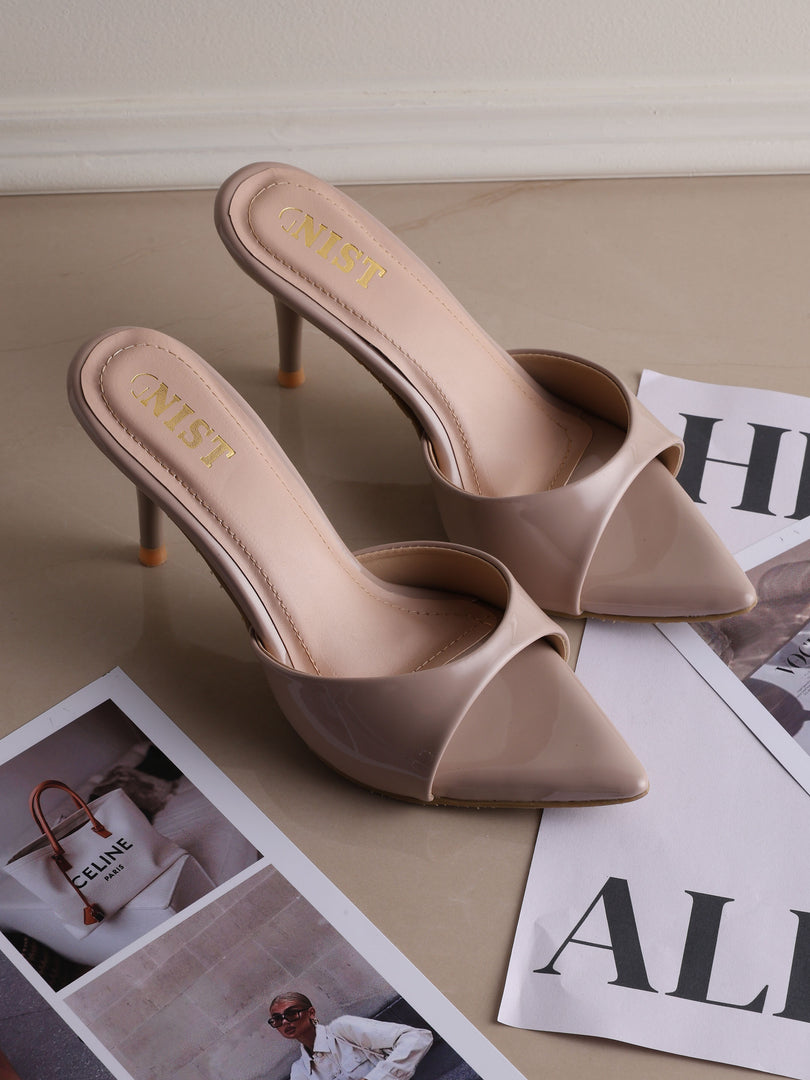GNIST Classic Open toe Nude Stilettos Heel