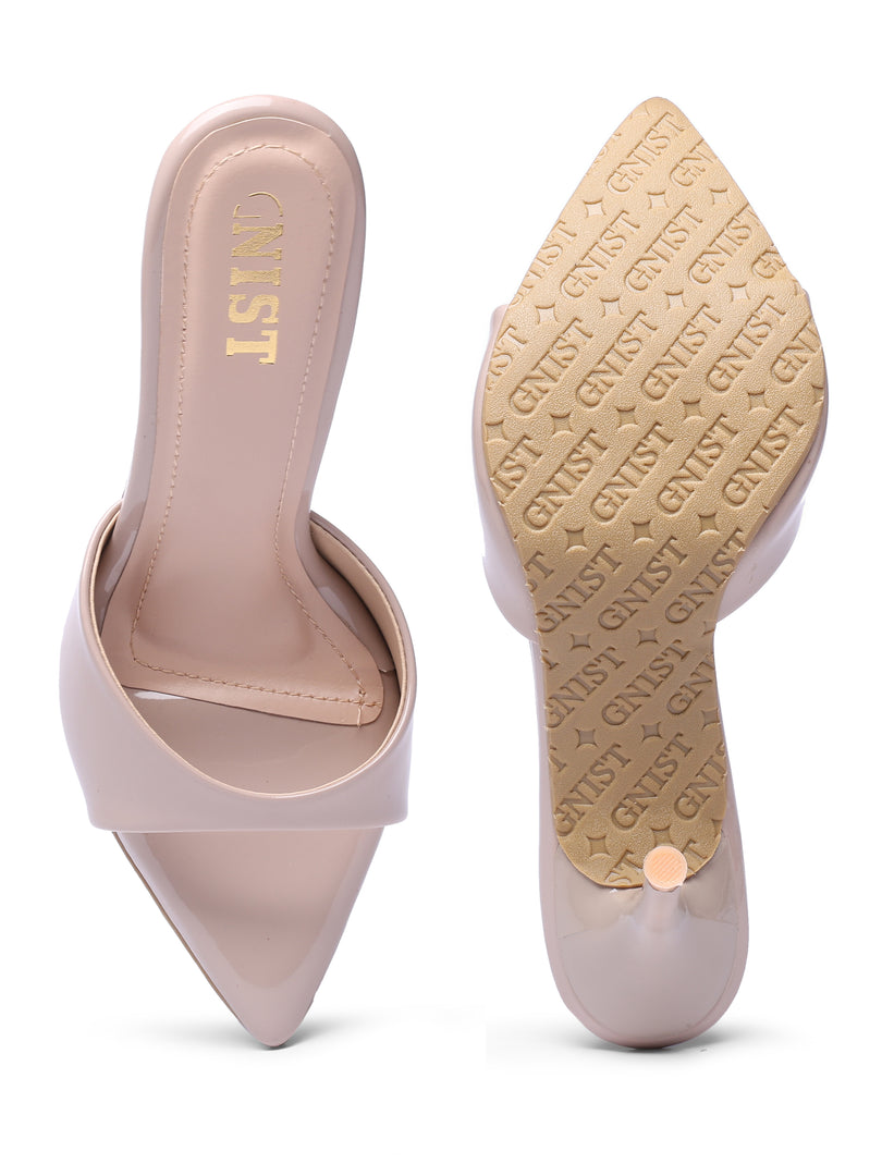 GNIST Classic Open toe Nude Stilettos Heel