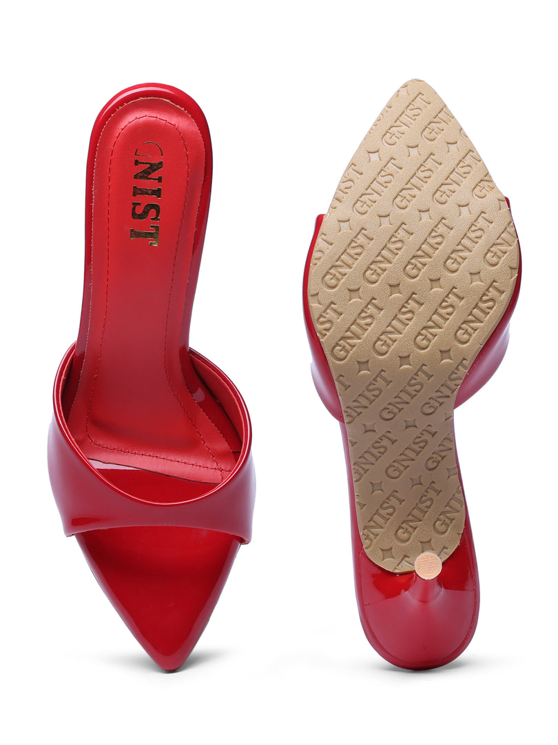 GNIST Classic Open toe Red Stilettos Heel
