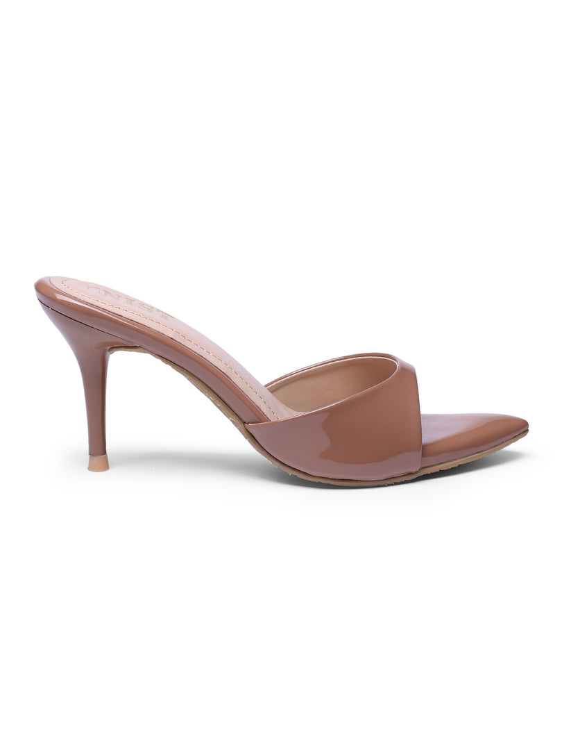 GNIST Classic Open toe Tan Stilettos Heel