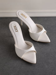 GNIST Classic Open toe White Stilettos Heel
