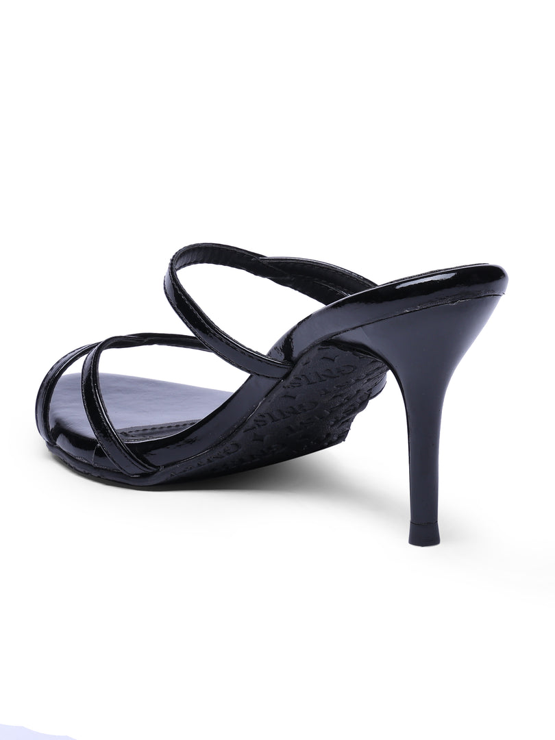 GNIST Classic Open toe Black Stilettos Heel