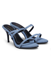 GNIST Classic Open toe BlueBlack Stilettos Heel