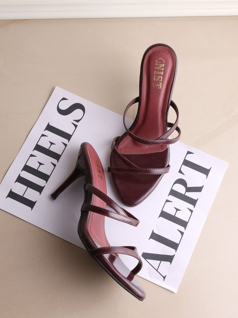 GNIST Classic Open toe Cherry Stilettos Heel