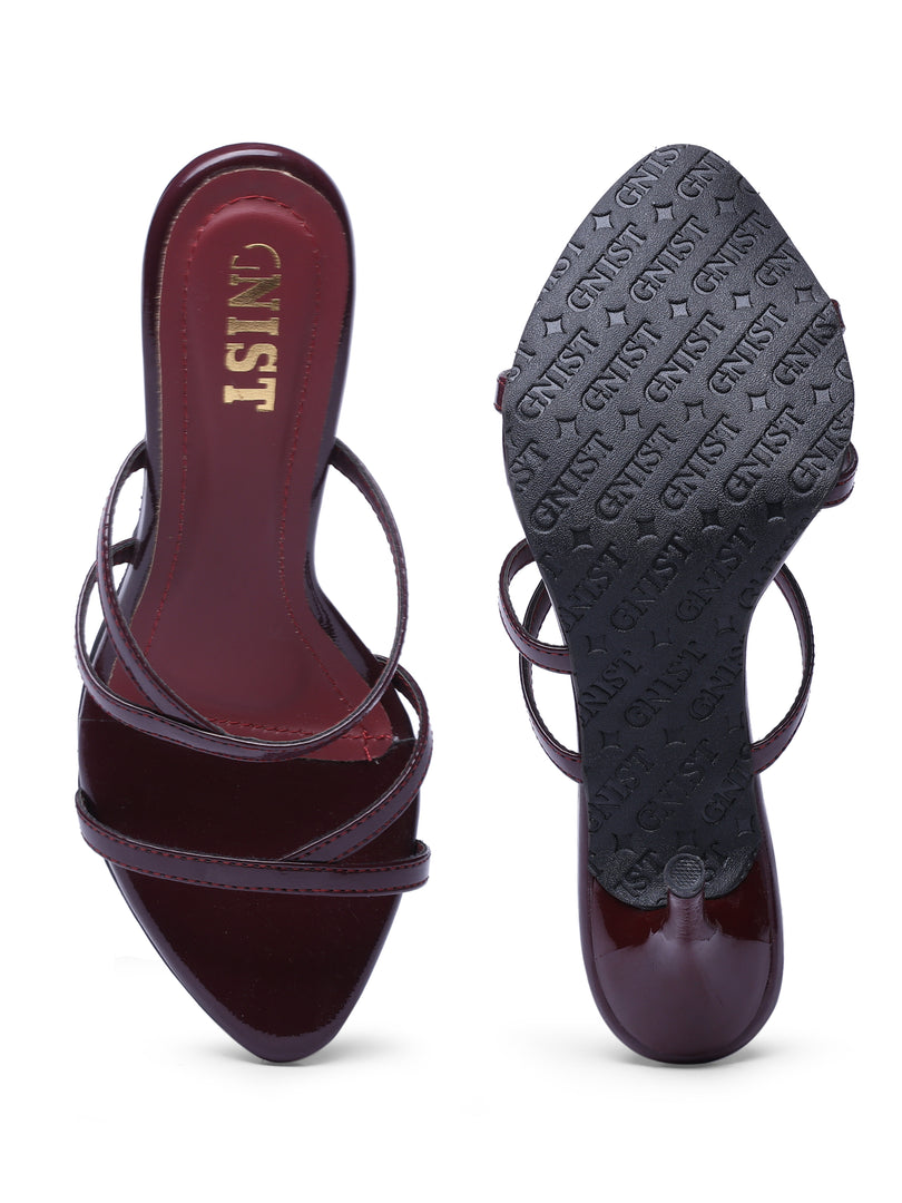 GNIST Classic Open toe Cherry Stilettos Heel