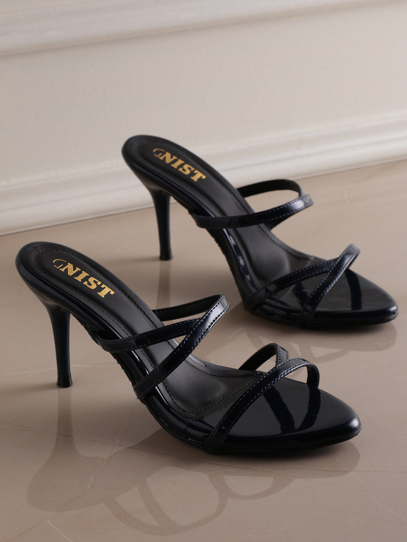 GNIST Classic Open toe Navy Stilettos Heel
