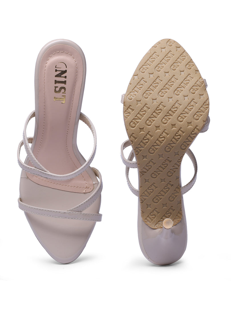 GNIST Classic Open toe Nude Stilettos Heel