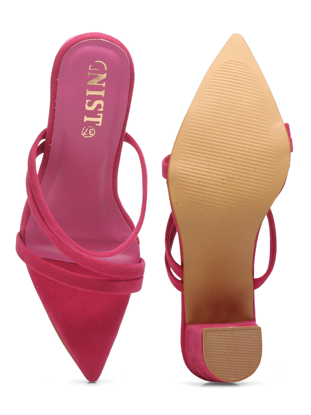 GNIST Super Pointed Hot Pink Stilettos Heels