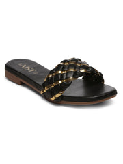 GNIST Black Gold Braided Flat