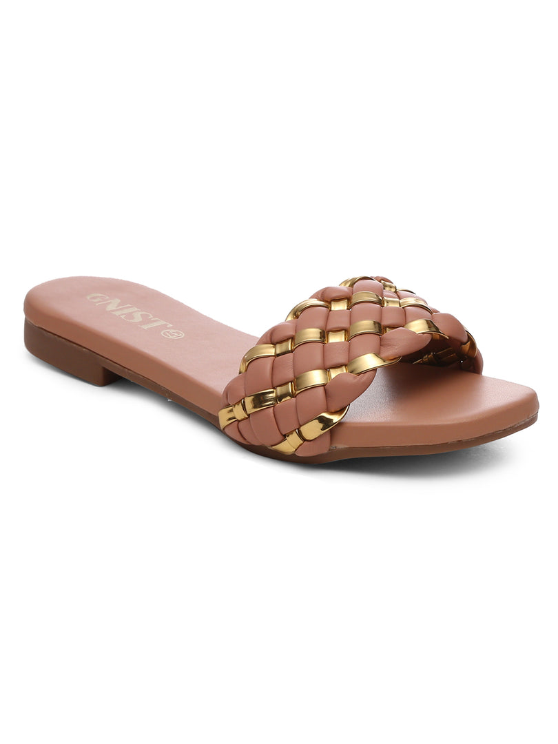 GNIST Rose Gold Braided Flat